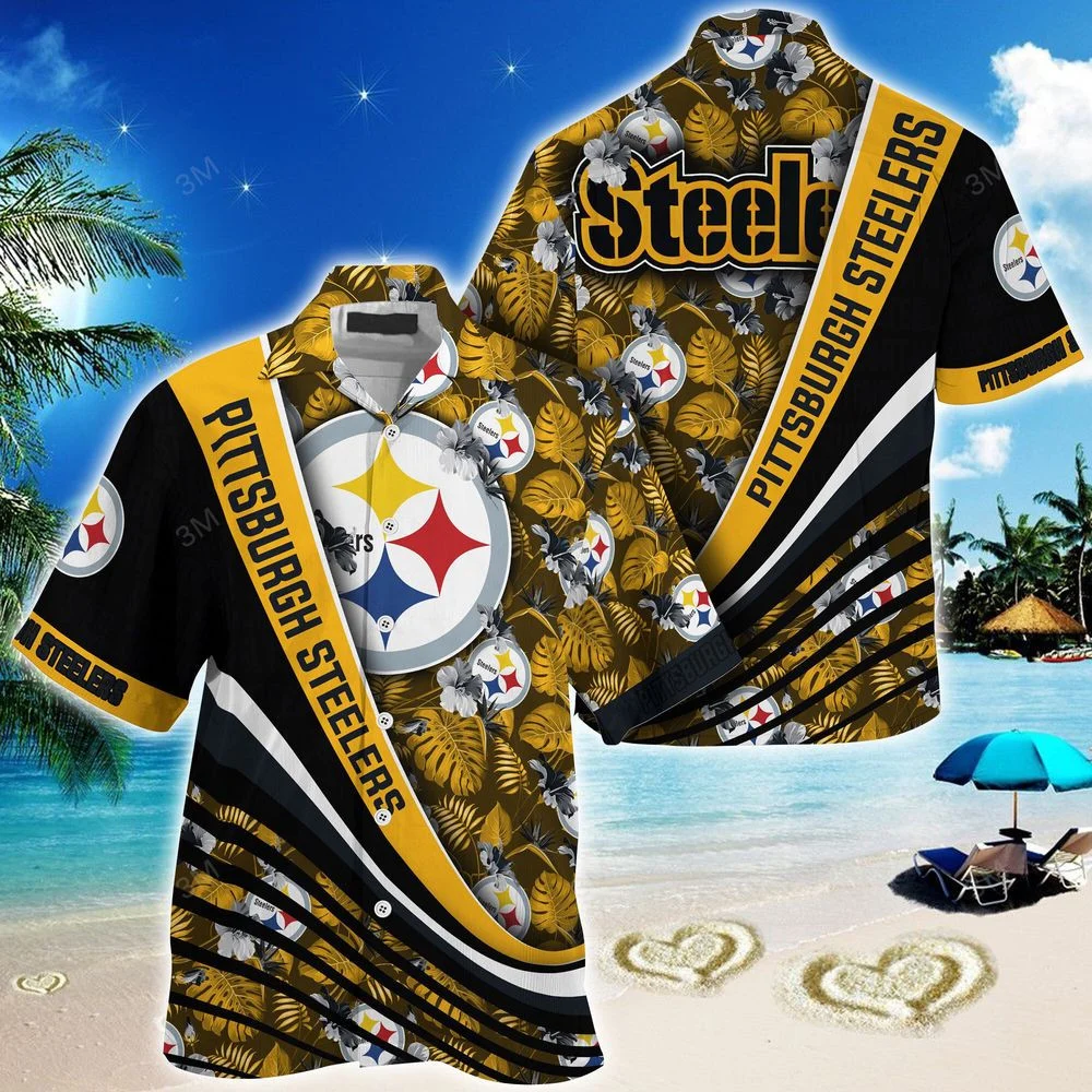 Pittsburgh Steelers NFL-Summer Hawaii Shirt With Tropical Flower Pattern For Fans For Men And Women HW0601
