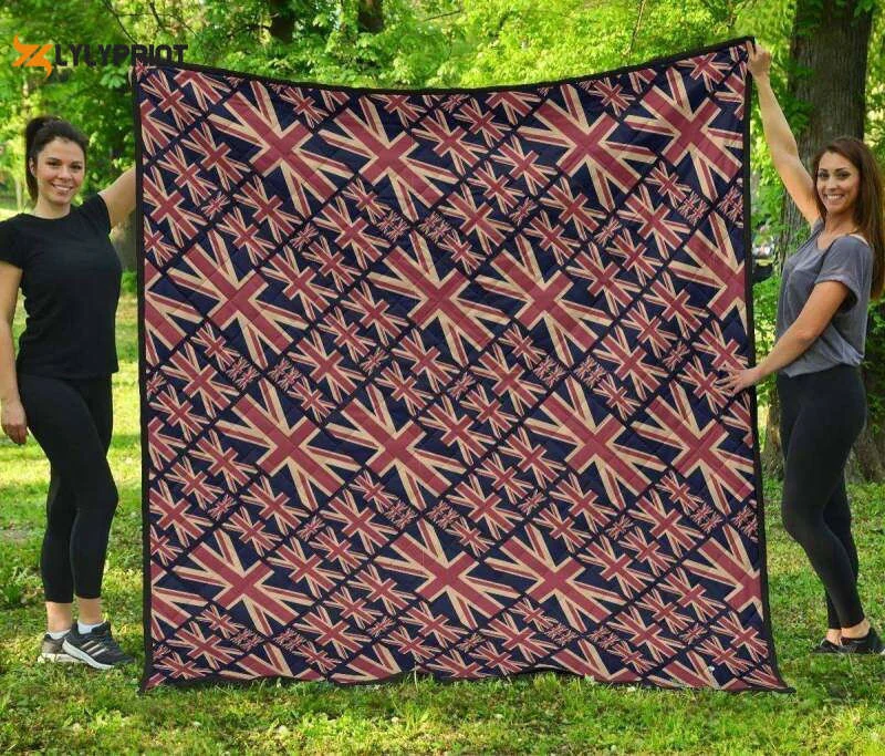 London British Flag 3D Customized Quilt ,  Soft Quilt, King Size, All Season Cozy Quilt QB0901