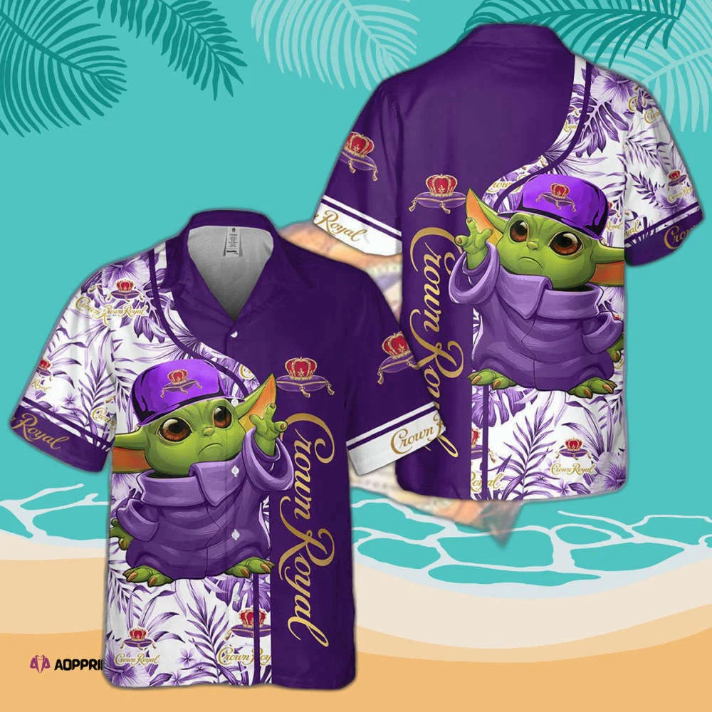 Crown Royal Baby Yoda Hawaiian Shirt Summer2023 HW0601