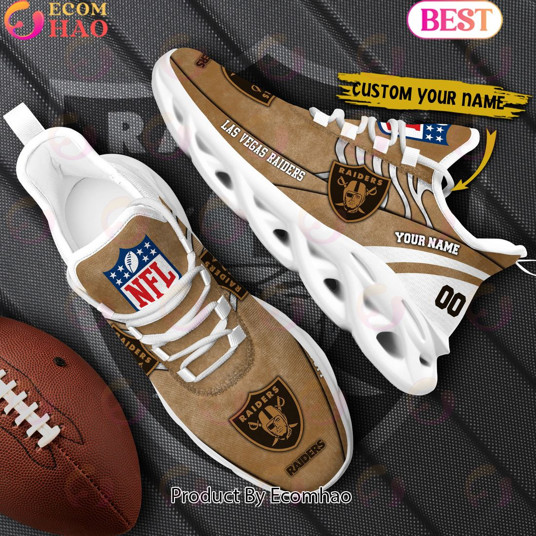 Custom Name Las Vegas Raiders X Salute to Service For Veterans Day Celebration Max Soul Shoes  Unisex sneakers MS0601