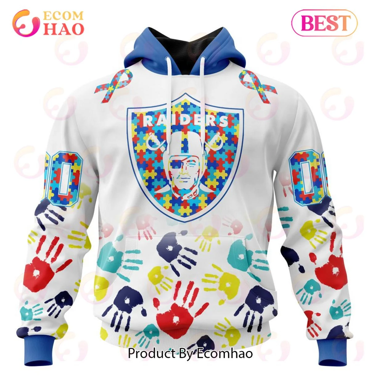 Best Las Vegas Raiders Autism Awareness Collection 3D Hoodie, Zip Hoodie, Man - Women, Warm, Premium Quality HZ0501