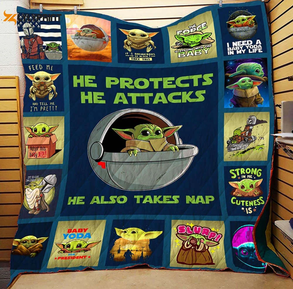 Funny Baby Yoda Star Wars Mandalorian, I Need A Baby Yoda In My Life Quilt Blanket , Soft Quilt, King Size, All Season Cozy Quilt QB0901