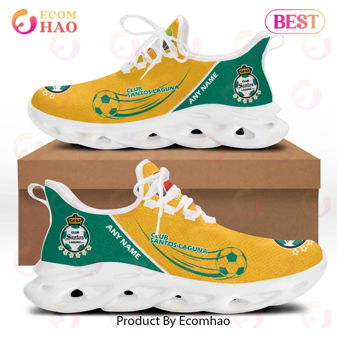 LIGA MX Club Santos Laguna Special Max Soul Shoes Design ST2301  Unisex sneakers MS0601