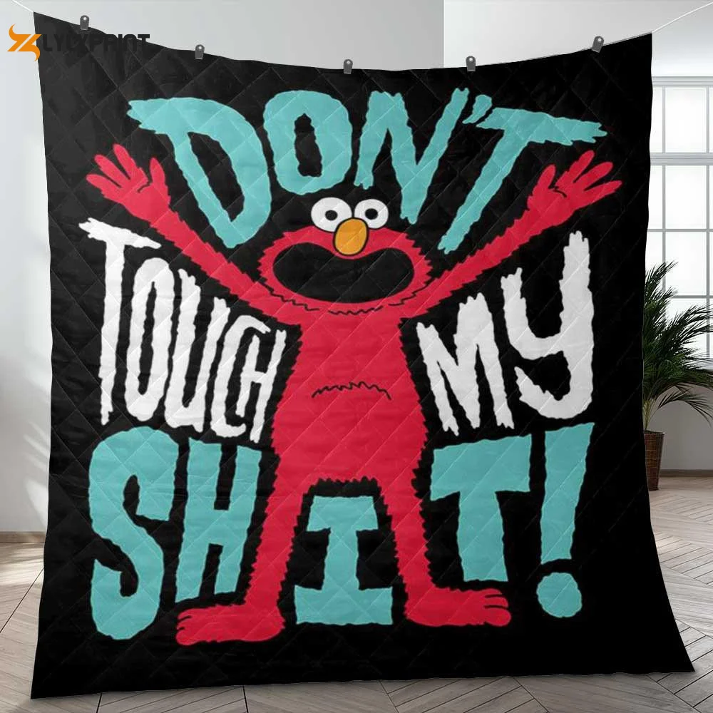 Elmo Dont Talk Me Shit Tv Show Christmas Gifts Lover Quilt Blanket For Fans Home Decor Gift ,  Soft Quilt, King Size, All Season Cozy Quilt QB0901