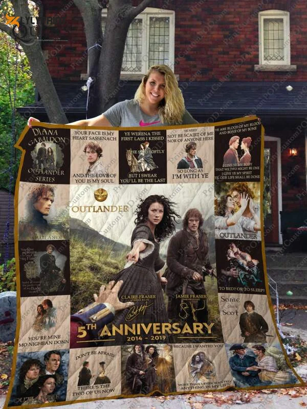 Outlander 2 5Th Anniversary 3D Customized Quilt Blanket For Fans Home Decor Gift ,  Soft Quilt, King Size, All Season Cozy Quilt QB0901