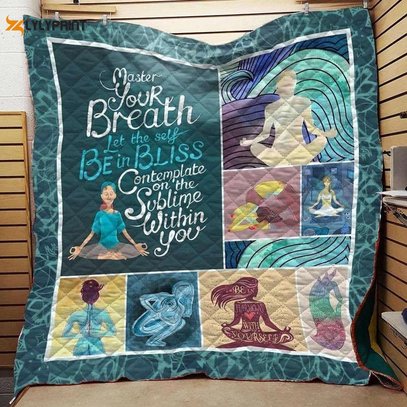Matter Your Breath Yoga 3D Customized Quilt , Soft Quilt, King Size, All Season Cozy Quilt QB0901