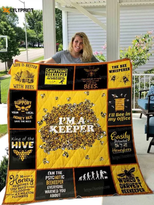 Bee Im A Keeper 3D Customized Quilt , Soft Quilt, King Size, All Season Cozy Quilt QB0901