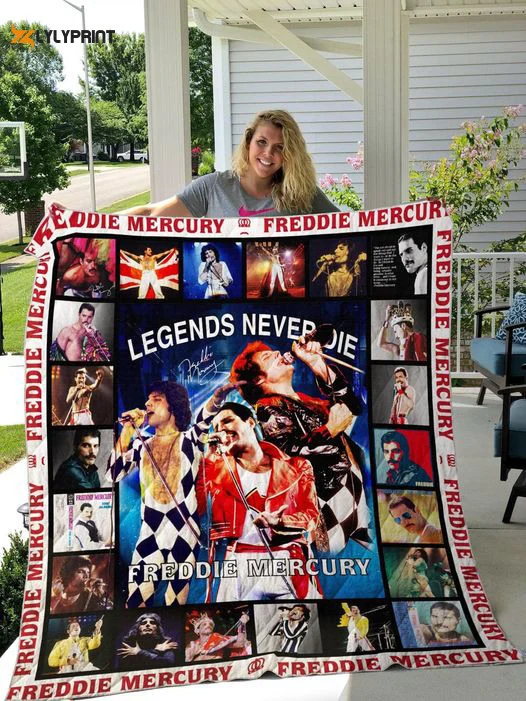 Freddie Mercury 2 Quilt Blanket For Fans Home Decor Gift ,  Soft Quilt, King Size, All Season Cozy Quilt QB0901