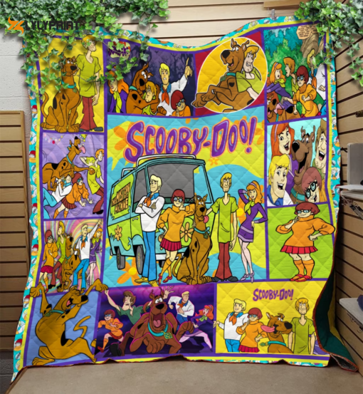 Scooby Doo Quilt Blanket For Fans Home Decor Gift , Soft Quilt, King Size, All Season Cozy Quilt QB0901