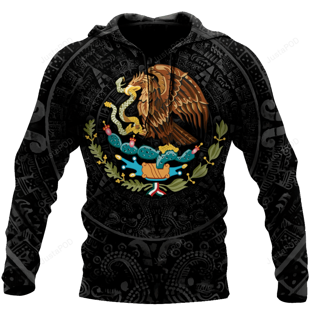 Mexican Aztec Warrior 3D All Over Printed Hoodie, Zip- Up Hoodie HZ0501