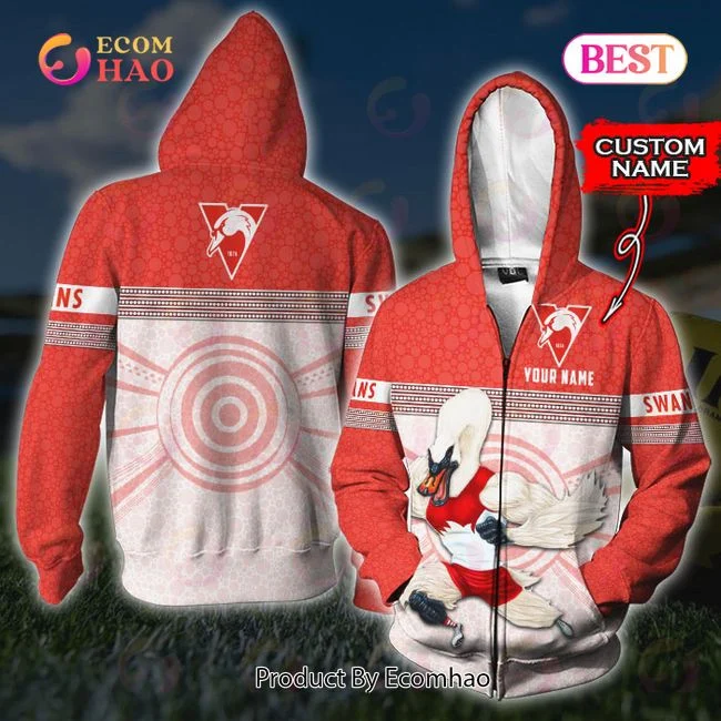 AFL Sydney Swans Custom Name 3D Shirt, Zip Hoodie, Man – Women, Warm, Premium Quality HZ0501