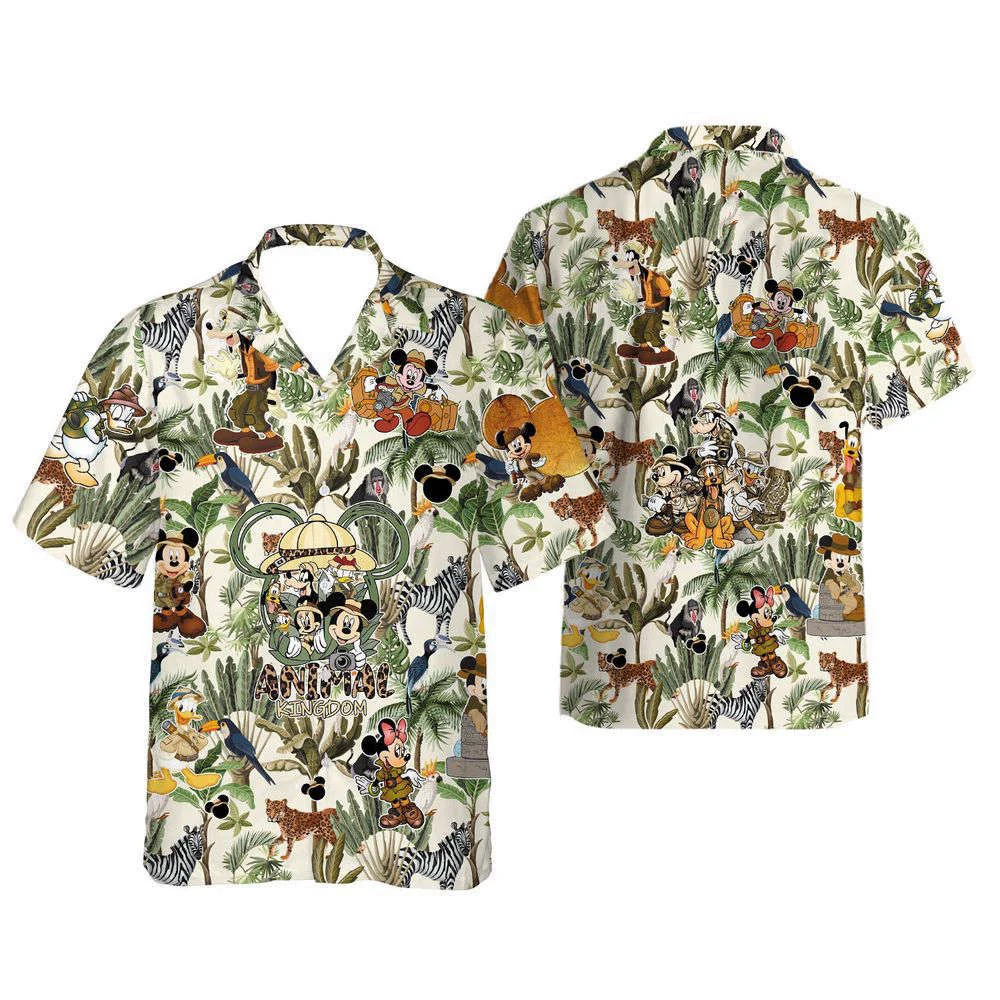 Retro Disney Animal Kingdom Mickey and Friends Hawaiian Shirt, Gift For Men And Women HW0601