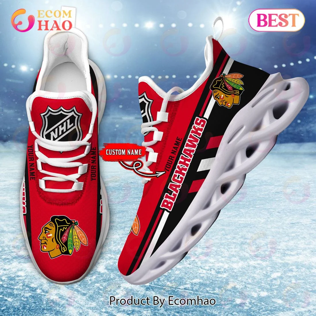 Chicago Blackhawks Perfect Gift for fans Max Soul Chunky Sneakers, Shoes  Unisex sneakers MS0601