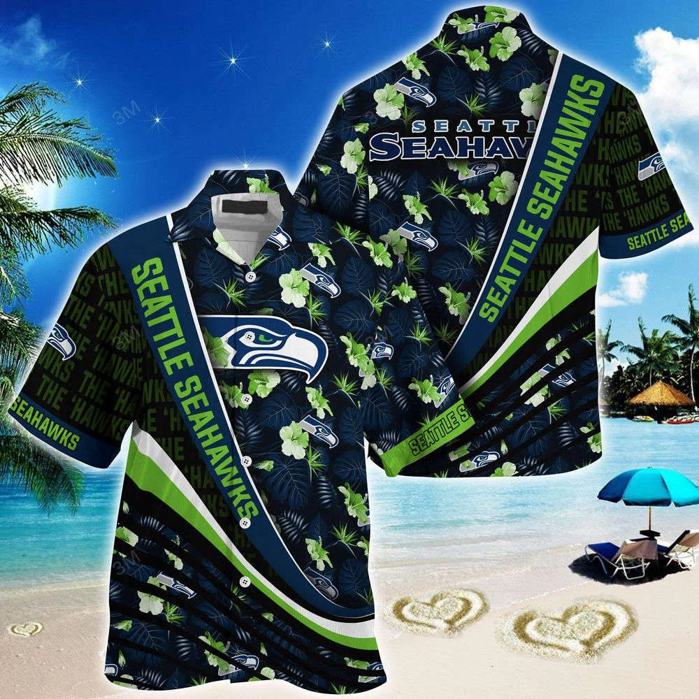 Seattle Seahawks NFL-Summer Hawaii Shirt With Tropical Flower Pattern For Men And Women HW0601