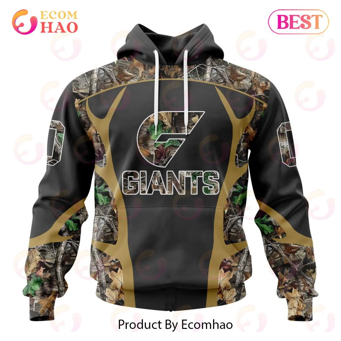 AFL Greater Western Sydney Giants Special Camo Hunting Design 3D Hoodie, Zip Hoodie, Man - Women, Warm, Premium Quality HZ0501