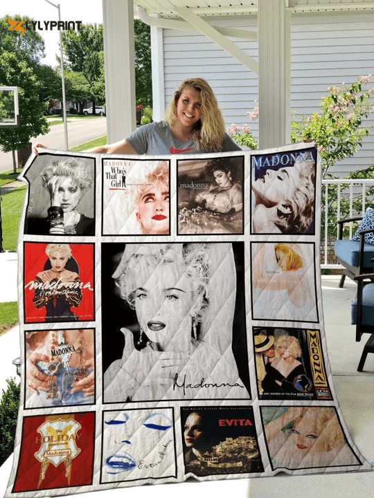 Madonna 2 Quilt Blanket For Fans Home Decor Gift ,  Soft Quilt, King Size, All Season Cozy Quilt QB0901