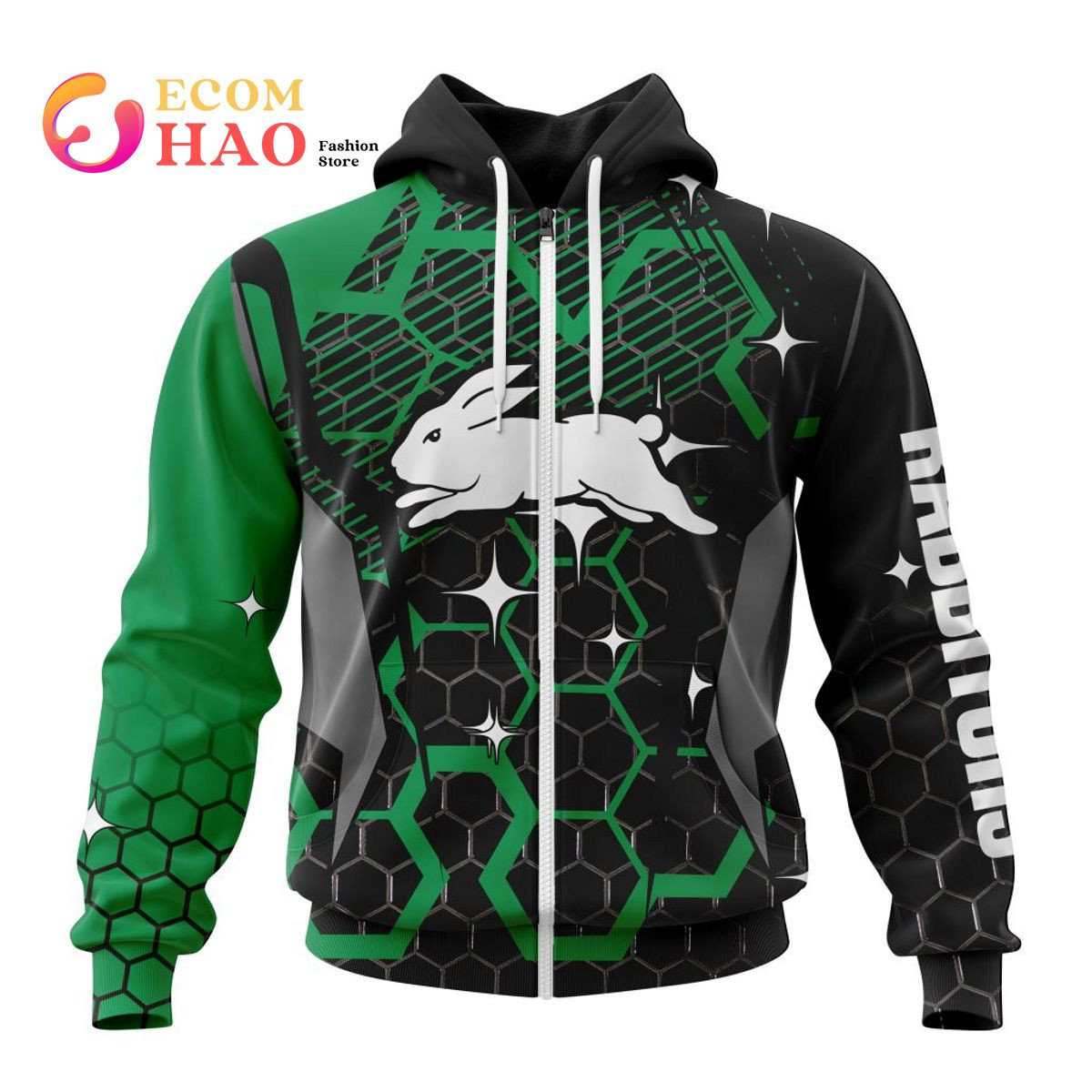 Best NRL South Sydney Rabbitohs New Specialized Design With MotoCross Syle All Over Print Hoodie, Zip Hoodie, Man - Women, Warm, Premium Quality HZ0501