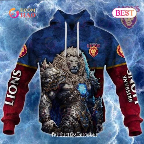 AFL Brisbane Lions Warrior 2023 3D Hoodie, Zip Hoodie, Man - Women, Warm, Premium Quality HZ0501