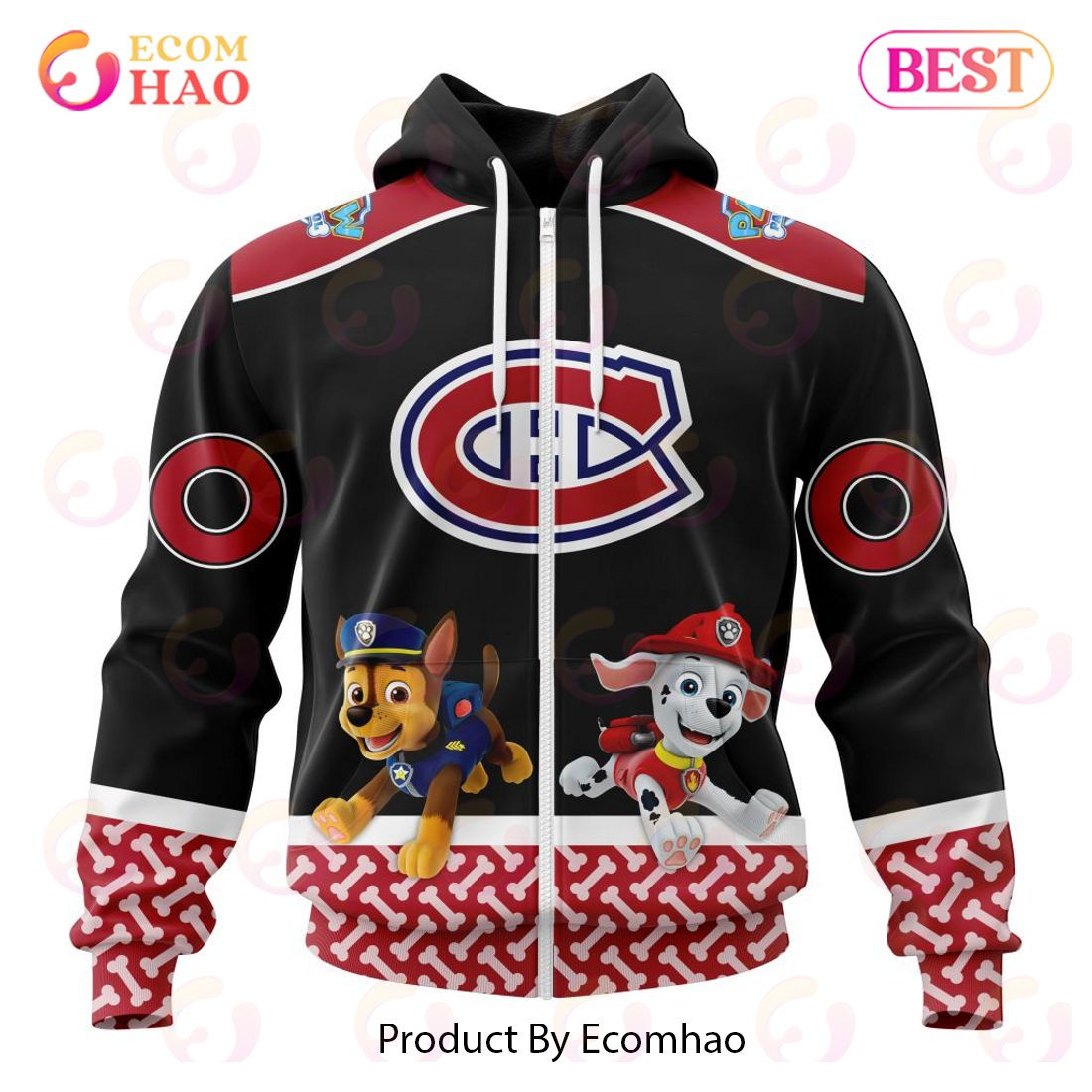 Montreal Canadiens Special Paw Patrol Design 3D Hoodie, Zip Hoodie, Man - Women, Warm, Premium Quality HZ0501