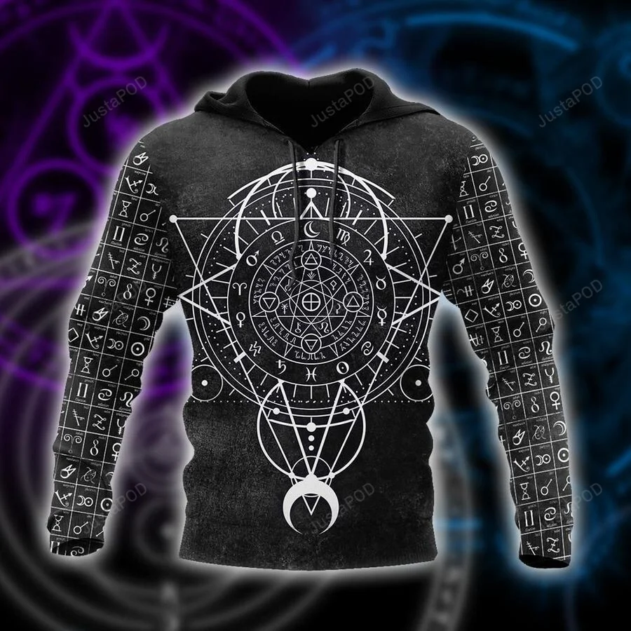 Alchemy Black 3D All Over Print Hoodie, Zip-up Hoodie HZ0501
