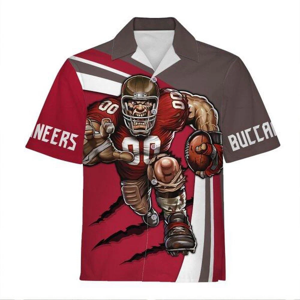 Personalized Unisex Hawaiian Shirt Tampa Bay Buccaneers Football Team 3D Apparel For Men Women HW0601