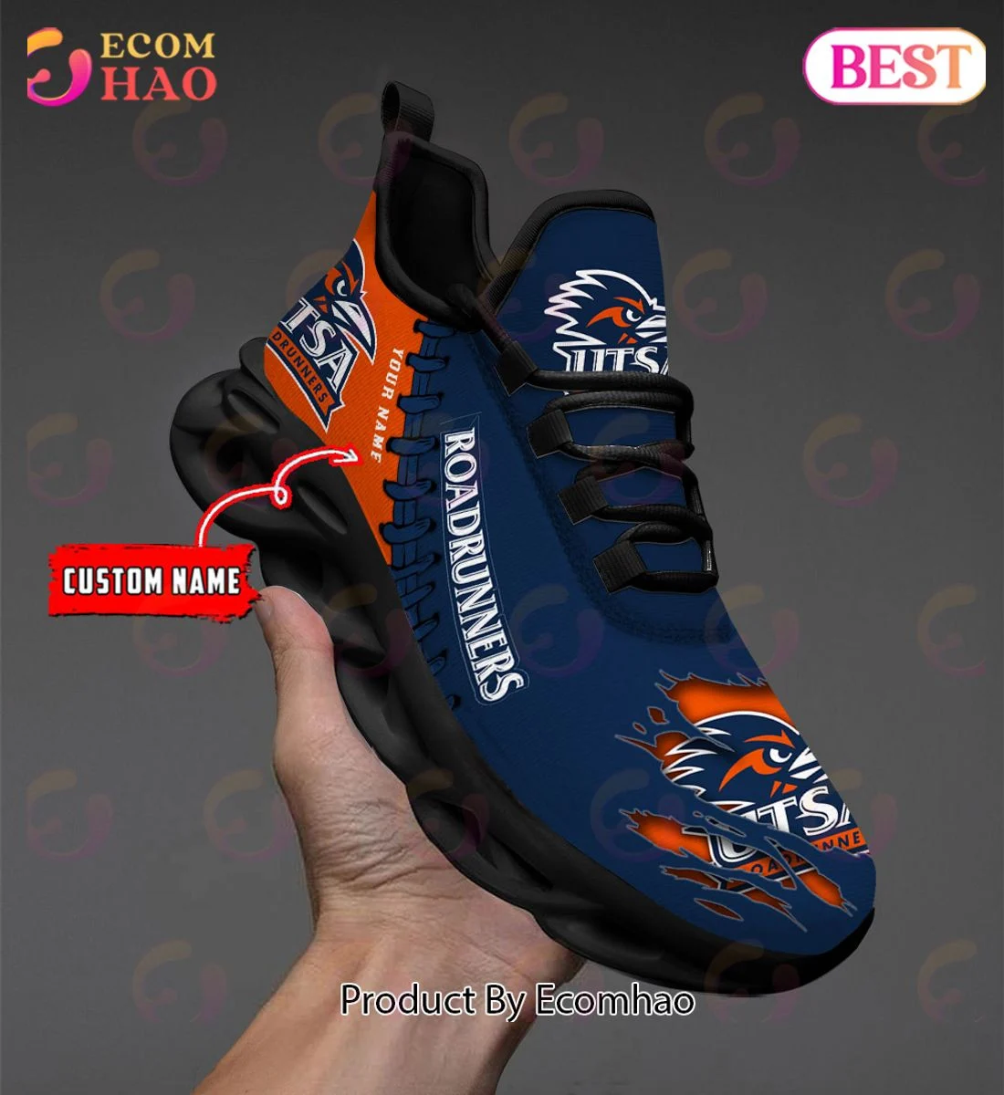 UTSA Roadrunners Max Soul Shoes Custom Name  Unisex sneakers MS0601