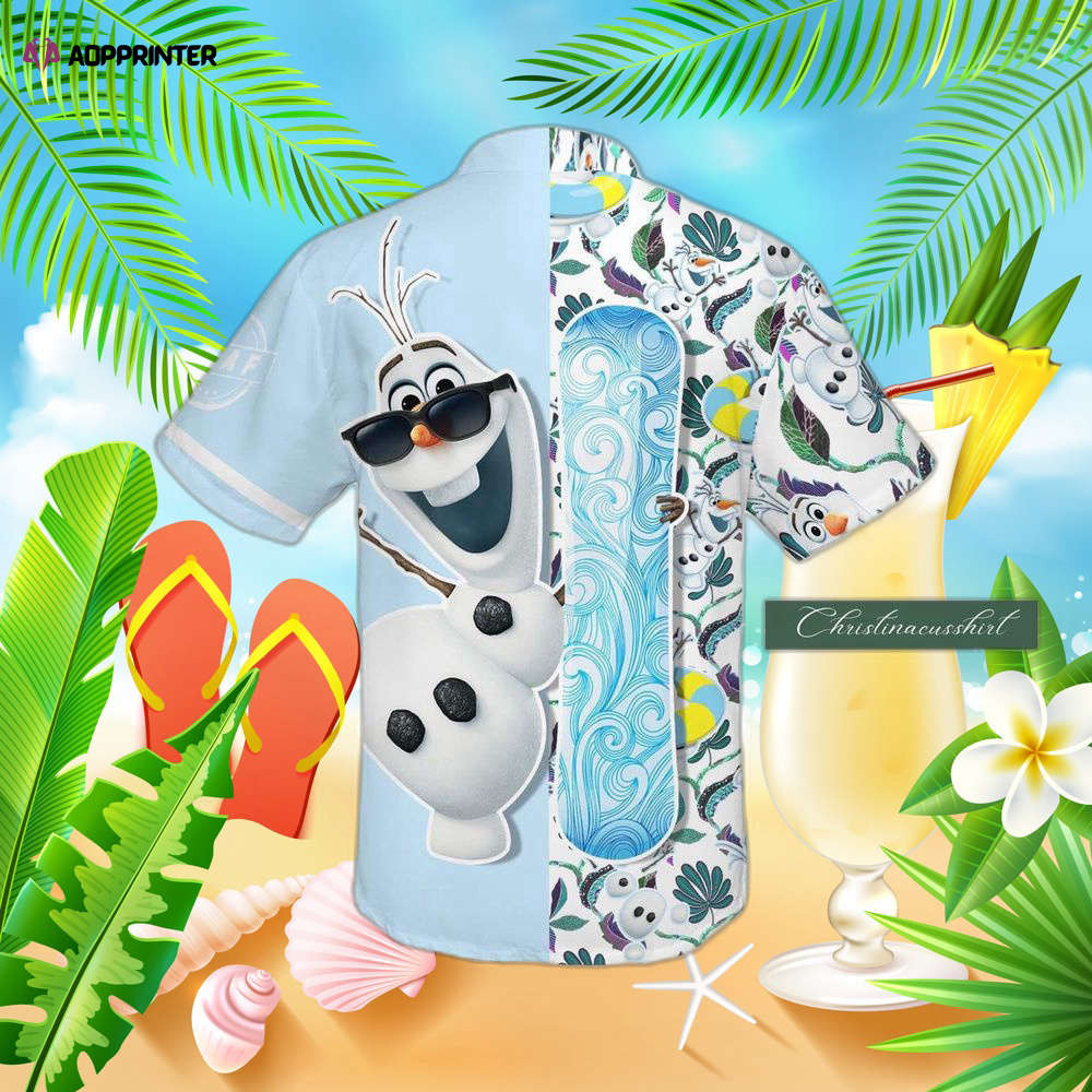 Olaf Hawaiian Shirt, Olaf Button Shirt, Olaf White Shirt, For Men And Women HW0601