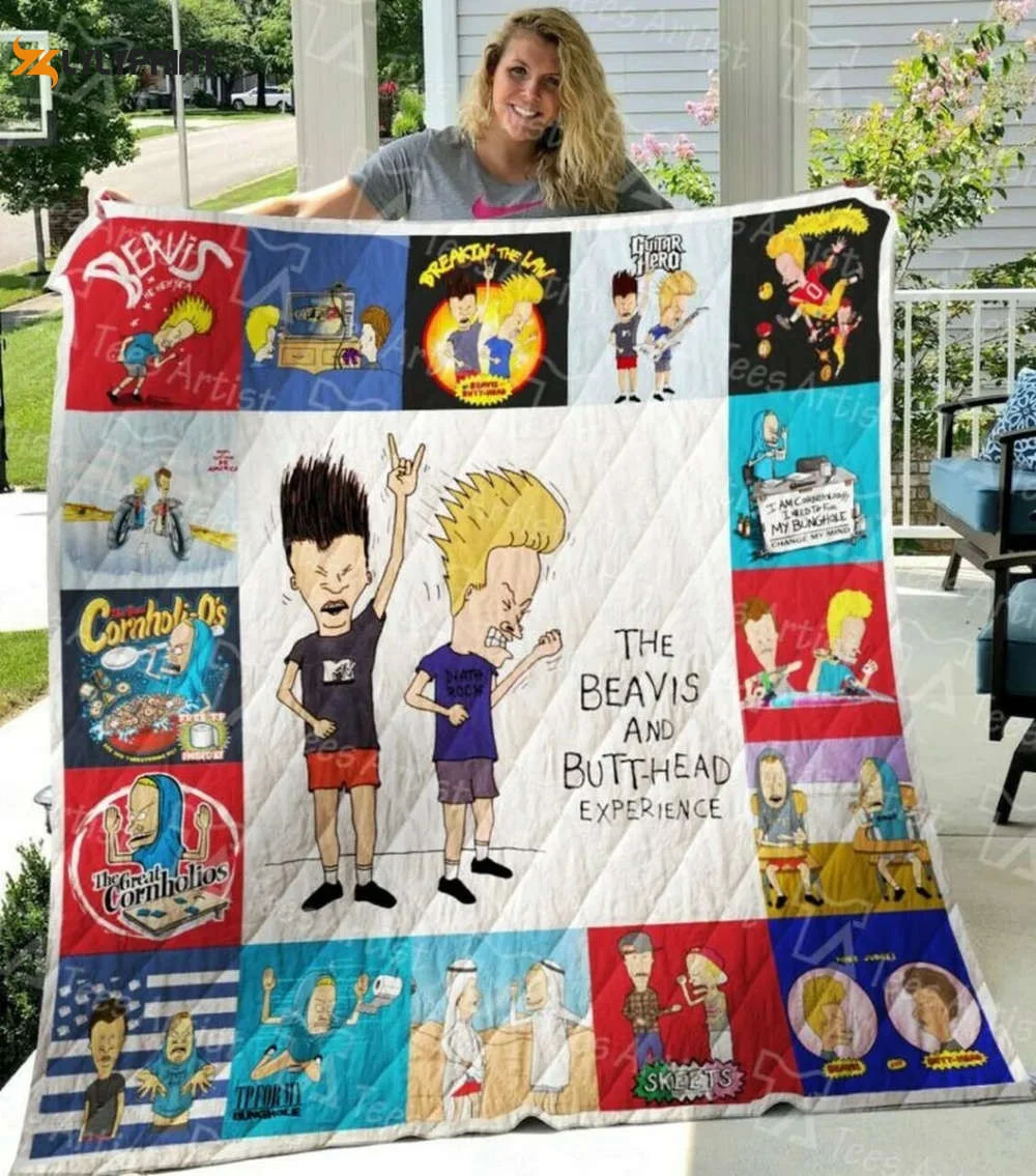 Beavis and Butt Head Quilt Blanket Home Decor Gift , Soft Quilt, King Size, All Season Cozy Quilt QB0901