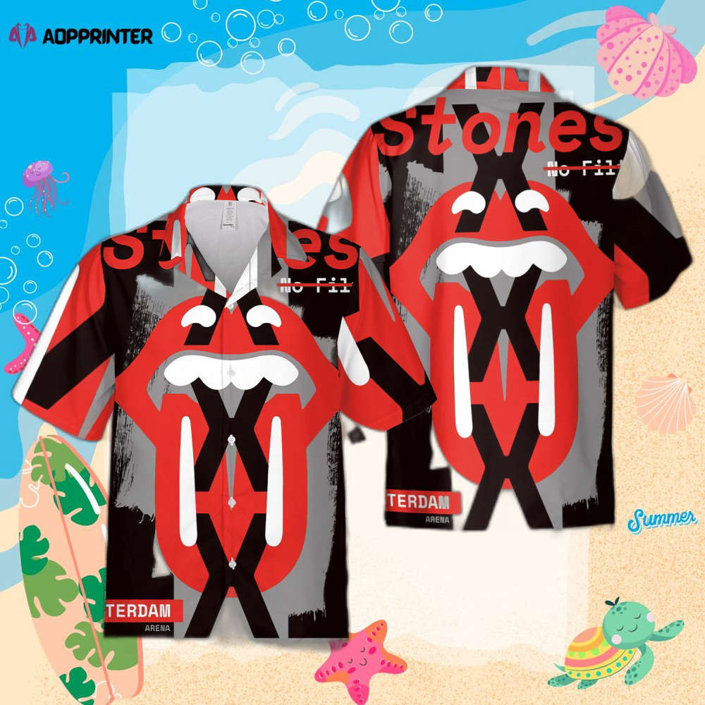 The Rolling Stones No Filter Amsterdam Hawaiian Shirt HW0601