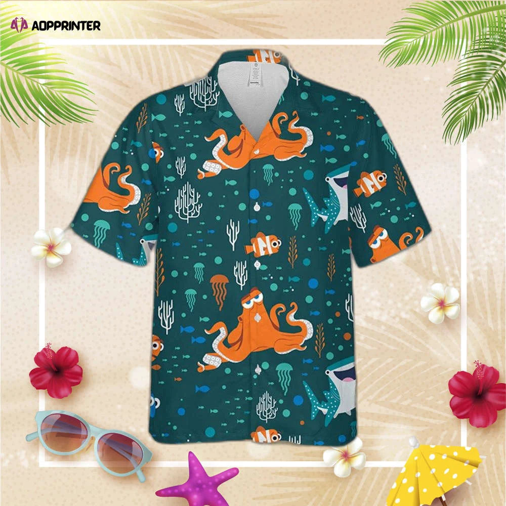 Finding Nemo Disney Hawaiian Shirt, Nemo Marlin Dory Crush Shirt, Gift For Men Women HW0601
