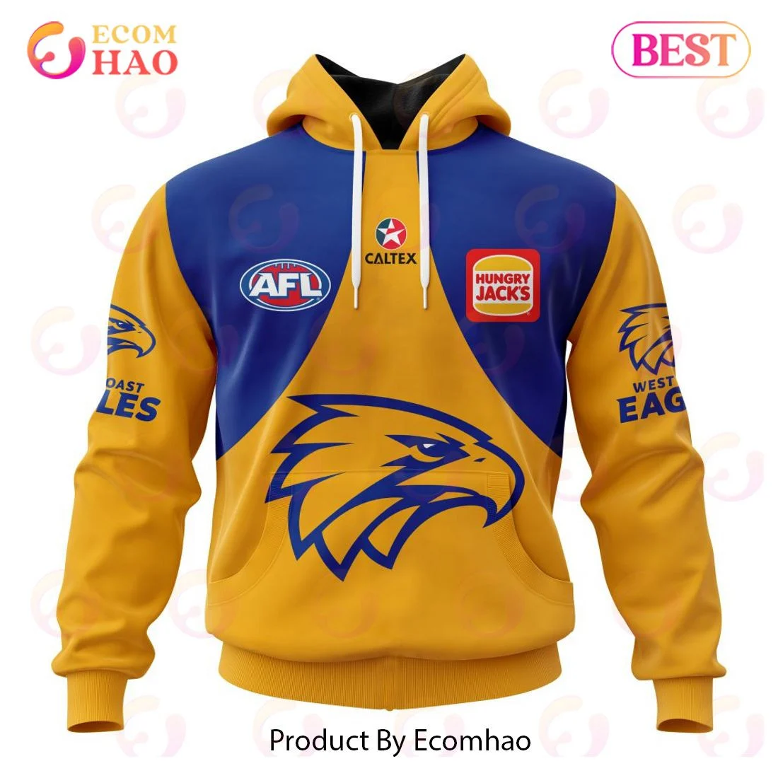 AFL West Coast Eagles Clash Kits 2023 3D Hoodie, Zip Hoodie, Man - Women, Warm, Premium Quality HZ0501