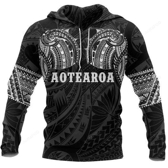 Aotearoa Maori 3D All Over Printed Hoodie, Zip- Up Hoodie HZ0501