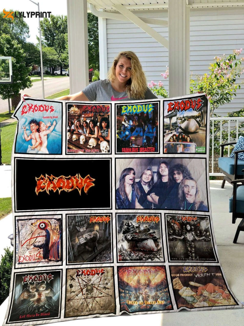 EXODUS Quilt Blanket For Fans Home Decor Gift , Soft Quilt, King Size, All Season Cozy Quilt QB0901