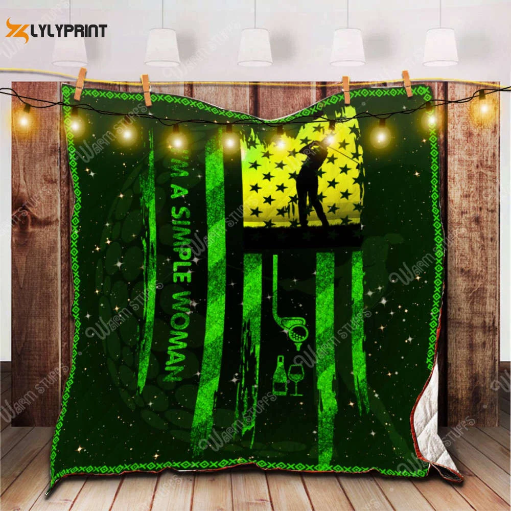 I'Msimple Woman 3D Customized Quilt Blanket Gift For Home Decor ,  Soft Quilt, King Size, All Season Cozy Quilt QB0901