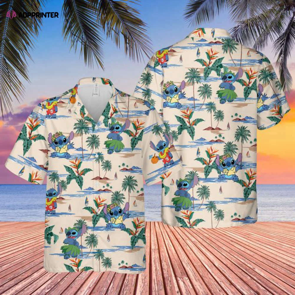 Disney Aloha Stitch Ohana Hawaiian Shirt HW0601