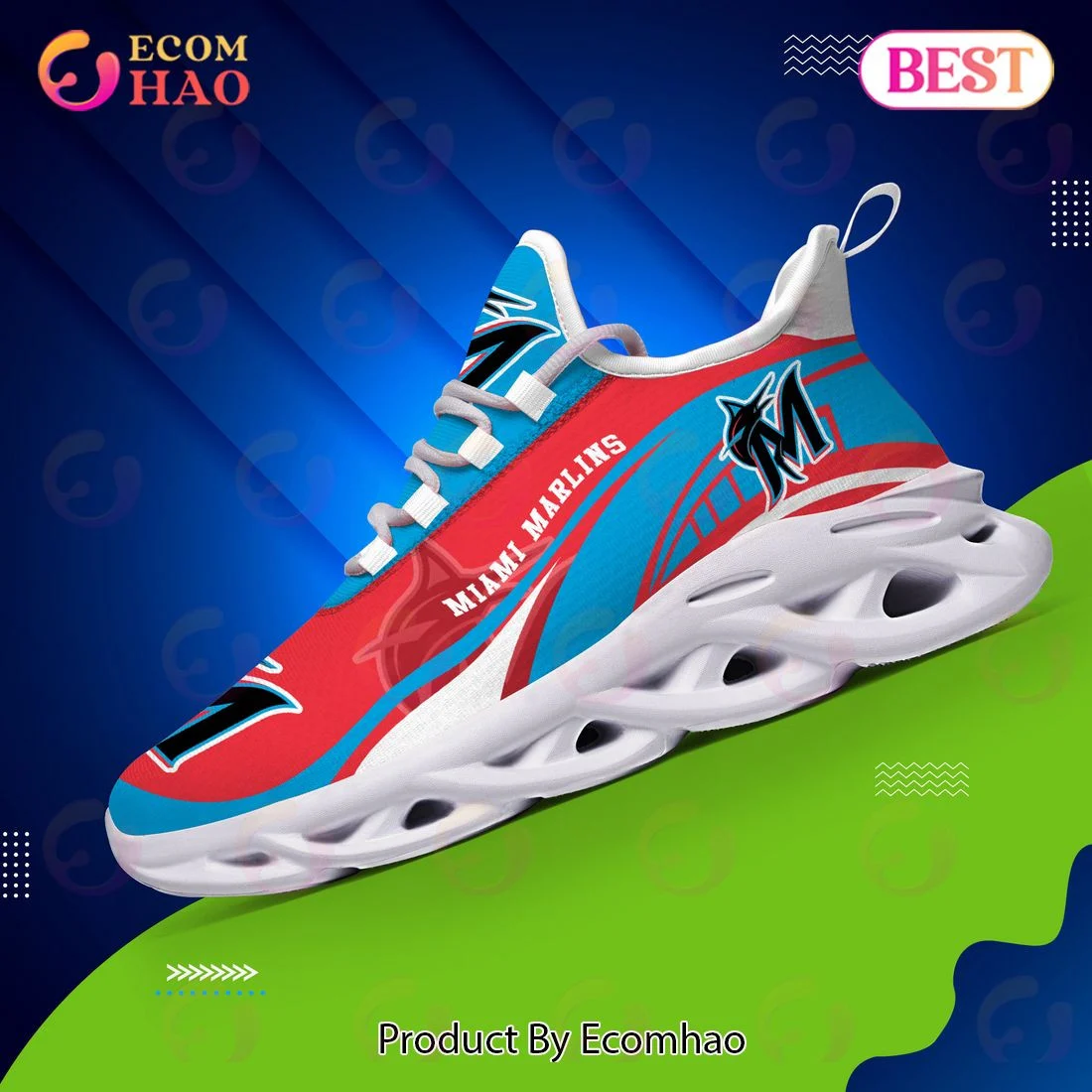 Miami Marlins MLB Sneaker New Trending 2023 Summer Maxsoul Shoes  Unisex sneakers MS0601
