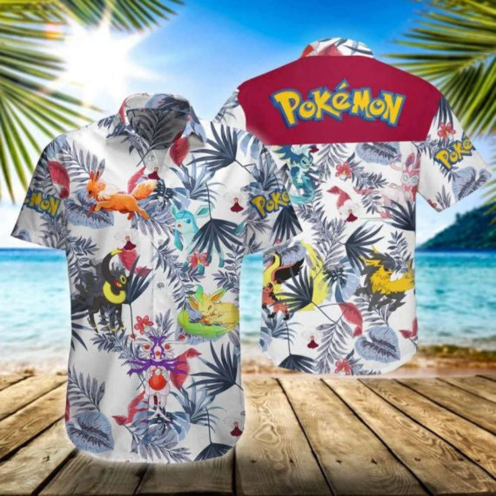 Get Ready for Adventure with Pokemon Go Hawaiian Shirt HW0601