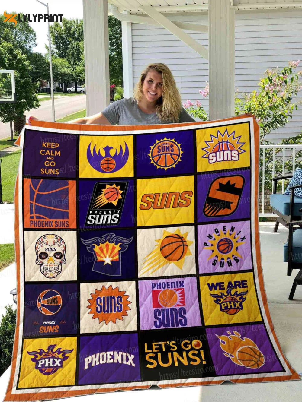 Phoenix Suns Quilt Blanket For Fans Home Decor Gift , Soft Quilt, King Size, All Season Cozy Quilt QB0901