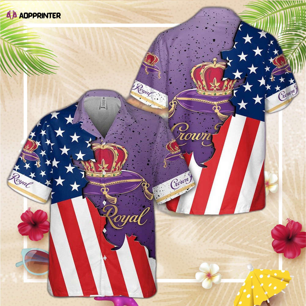 Crown Royal Usa Flag Hawaiian Shirt, Gift For Men And Women, Gift For Men And Women HW0601