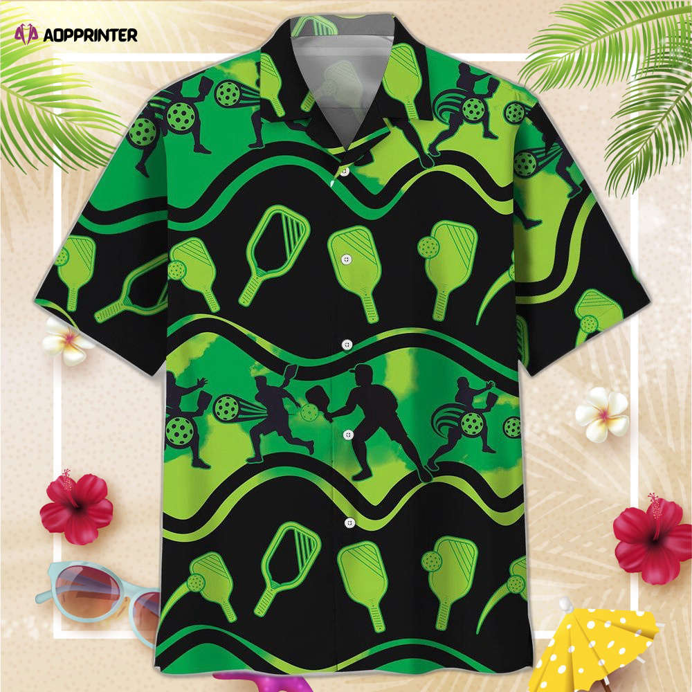Pickleball Green Hawaiian Shirt, Gift For Men Women HW0601