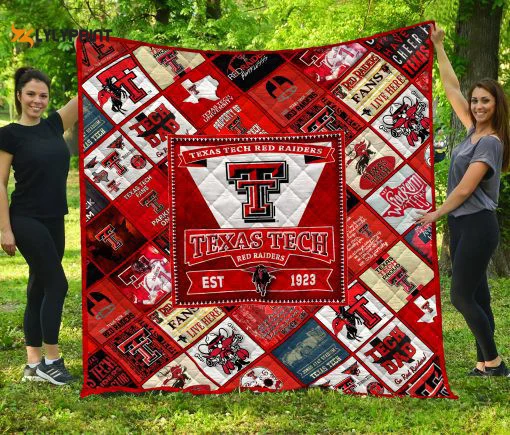 Texas Tech Red Raiders 3 Quilt Blanket For Fans Home Decor Gift , Soft Quilt, King Size, All Season Cozy Quilt QB0901