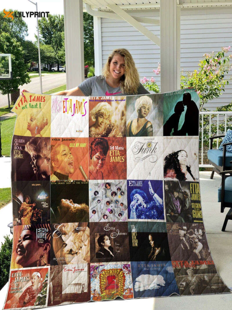 Etta James Quilt Blanket Gift For Home Decor ,  Soft Quilt, King Size, All Season Cozy Quilt QB0901