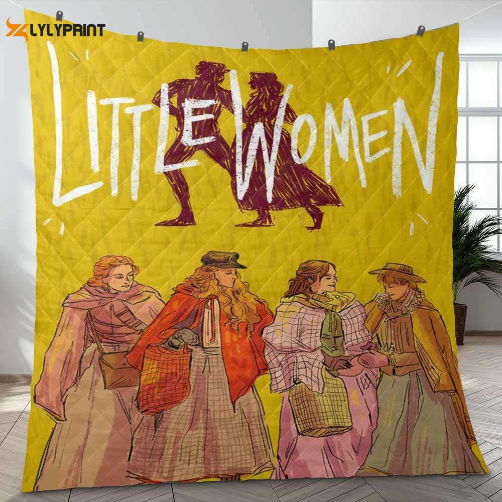 Little Women This Christmas Movie Gifts Lover Quilt Blanket Gift For Home Decor ,  Soft Quilt, King Size, All Season Cozy Quilt QB0901