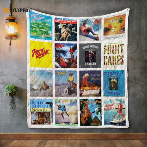 Jimmy Buffett Quilt Blanket For Fans Home Decor Gift ,  Soft Quilt, King Size, All Season Cozy Quilt QB0901