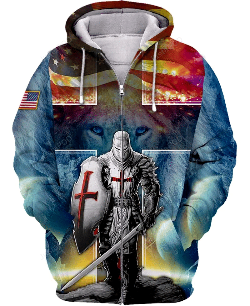 Knight 3D All Over Print Hoodie, Zip-up Hoodie HZ0501