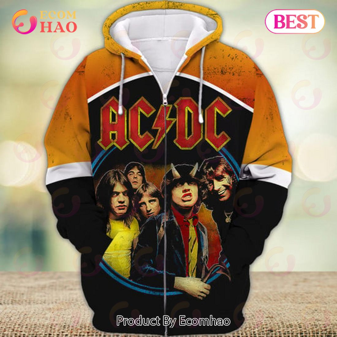 ACDC Rock Band Full Print Tee, Zip Hoodie, Man - Women, Warm, Premium Quality HZ0501