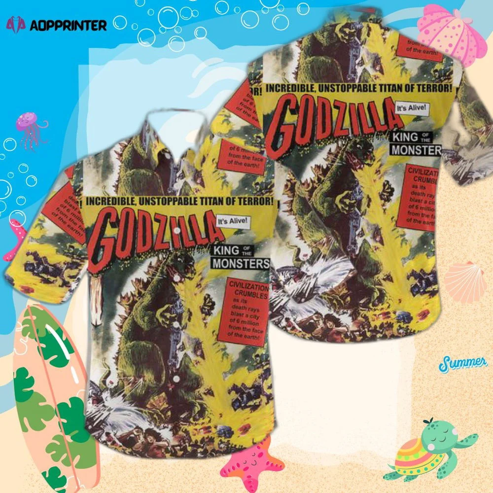3D Godzilla, King of Monsters Unisex Hawaiian Shirt HW0601