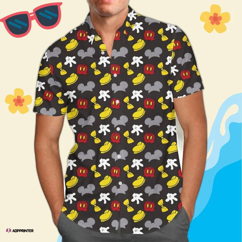 Dress Mickey Mouse Disney Cartoon 3D Hawaiian Shirt Summer HW0601