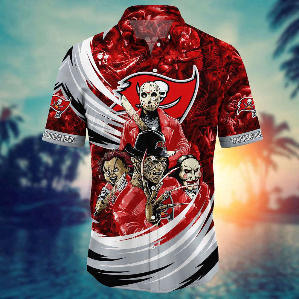 Tampa Bay Buccaneers NFL Halloween Horror Movies Hawaiian Shirts For Men And Women HW0601