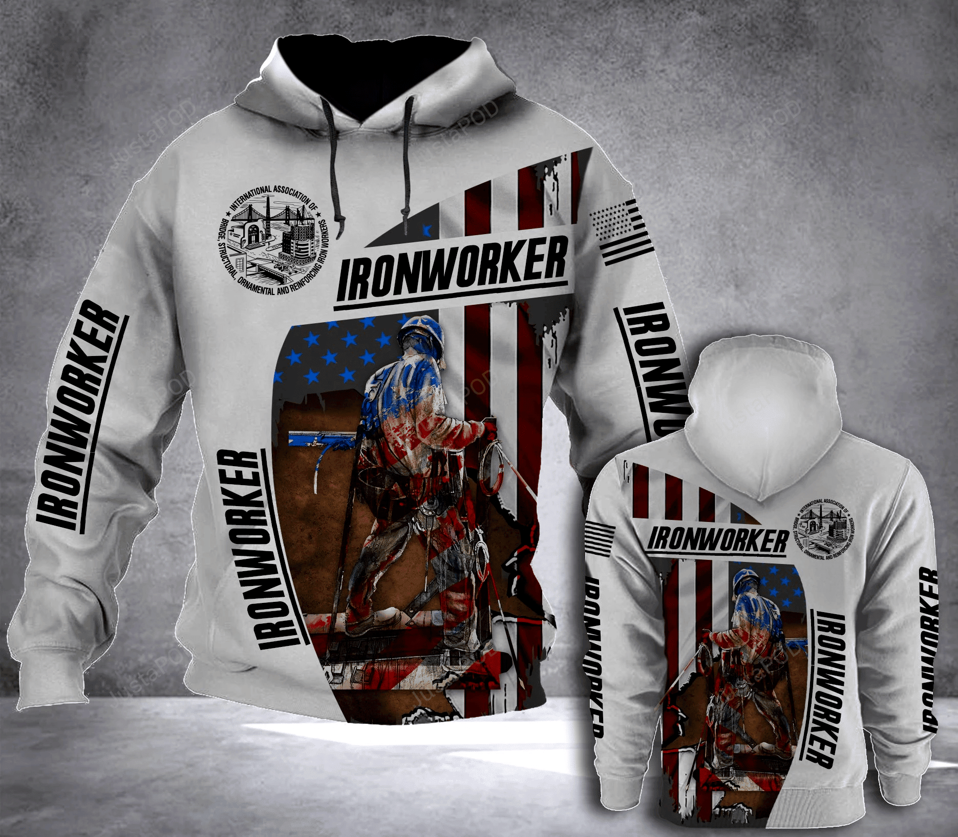 Iron Worker 3D All Over Print Hoodie, Zip-up Hoodie HZ0501